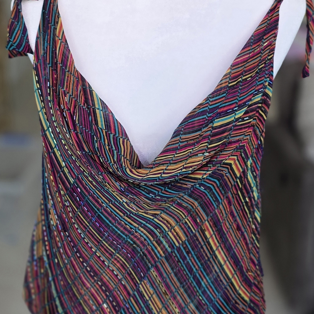 Diane Von Furstenberg: Colorful Silk Top